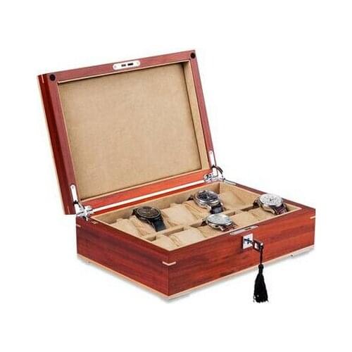 Luxury original wooden structure 10-grid wooden watch box watch organizador watch storage box for watches MSBH007d