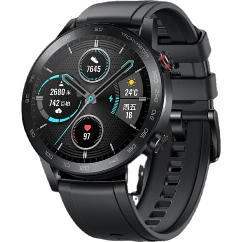 46mm Original HONOR Magic Watch 2 Heart health monitoring Smart Watch With Double Black Strap Huawei Honor Smart Watch