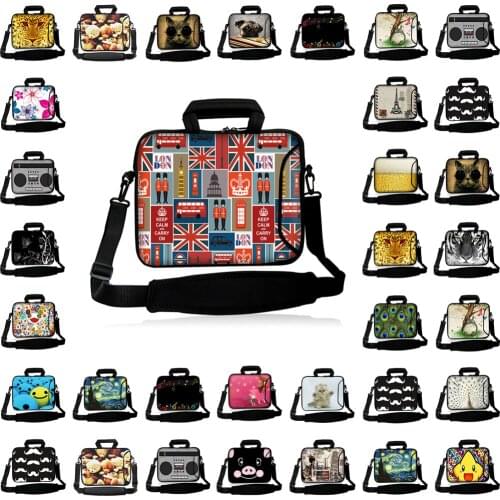 Shockproof 10 12 13 14 15.6 15.4 17 Computer Accessories Laptop Messenger Handle Bag Carry Case For Macbook Acer Honor Magicbook