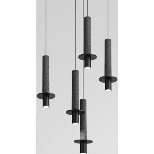 Nordic Led Pendant Lights Creative Bedroom Bedside Living Room Restaurant Hanging Lamp Simple Bar Coffee Shop Cement Retro Light