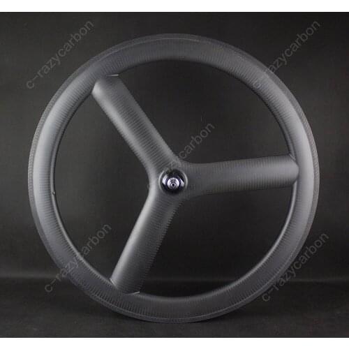 Carbon Triple Spokes Wheels Road/Track For Sale Cycling Road Carbon Bicycle With Special Brake Track Wheelset