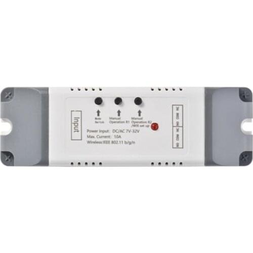 EWeLink 2CH Smart Wireless Timer Switch Module Smart WiFi Voice Control Switch Google Home Compatible Smart Home Control