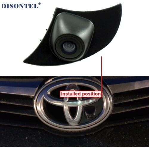 Night Vision Waterproof Car Front View Logo Emblem brand mark parking Camera for Toyota Camry prado Highlander RAV4