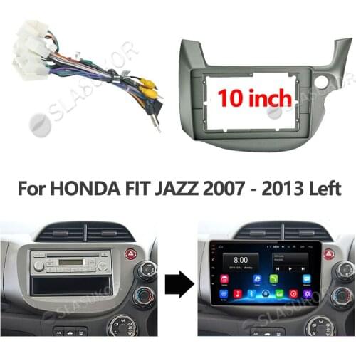 For HONDA FIT JAZZ 2007 2008 2009-2013 Left Wires Board Control CANBUS Work Stereo Panel Dash Installation DVD Frame 9 Inch 2din