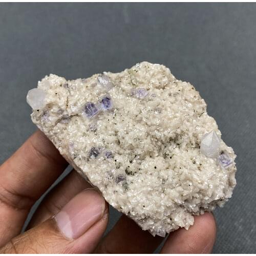 100% Natural Polyhedral Tanzanite blue Purple fluorite cluster mineral specimens Gem level Stones and crystals