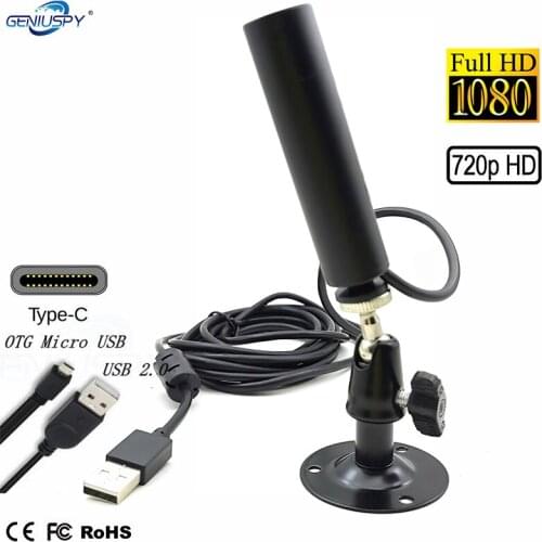 1080P HD Industry Android Smartphone Equipment USB Type-C OTG USB 2.0 Connectors Micro Bullet Mini USB Camera For Helmet&Police