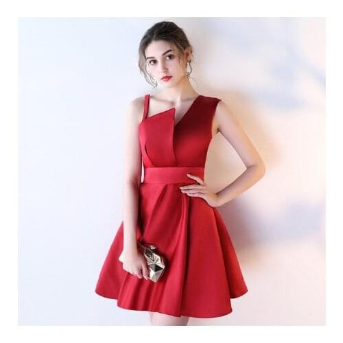 2019 Wine Red Bridesmaid Dresses Stain A Line Backless Sleeveless Bridemaid Dress Vestido Wedding Party Dresses