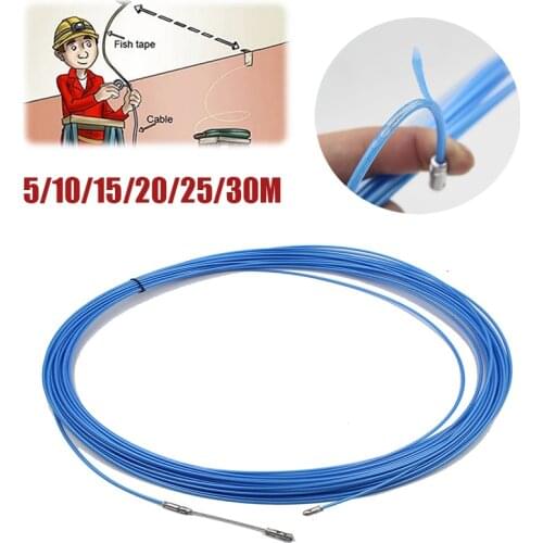 5/15/20/25/30m Electrician Tape Conduit Ducting Cable Puller Tool Pushing for Wiring Installation Construction Electrician Tools
