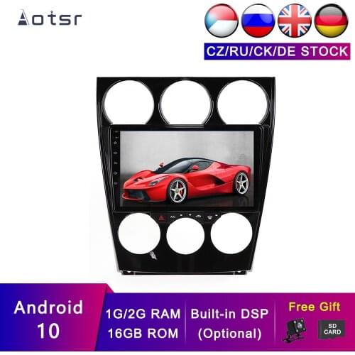 AOTSR Android 10 Head Unit Car Player For Mazda 6 Mazda6 2006-2012 Car Multimedia Player GPS Navigation Tape Recorder with DSP