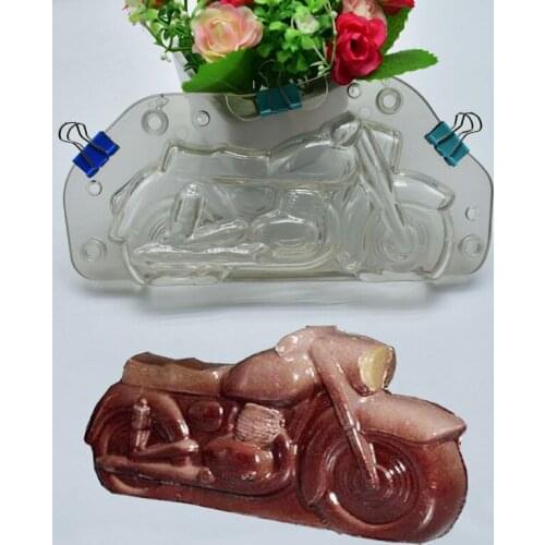 DIY baking mold 3D motorcycle modeling plastic cake fondant chocolate mold