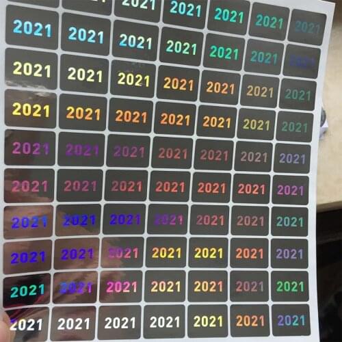 2021 hologram 15mmx20mm warranty VOID IF seal broken holographic stickers safty seal label for package