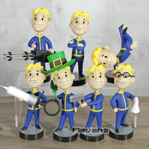 Fallout 4 Vault Boy PVC Action Figure Collectible Model Bobblehead Toy Doll