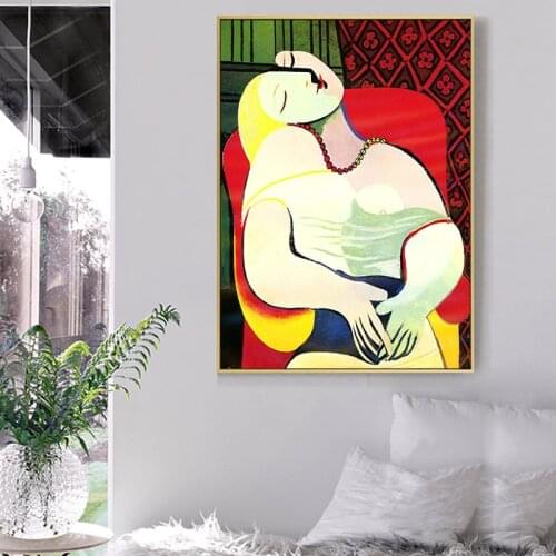 The Dream Famous Artwork Canvas Paintings Picasso Reproduction Picasso Paintings On The Wall Art Pictures For Home Wall Decor