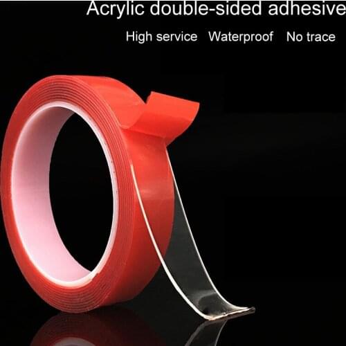 No Traces Sticker Adhesive Tape Home Improvement Hardware LCD Screen Double Sided Car Fixed 1 Roll Acrylic Transparent