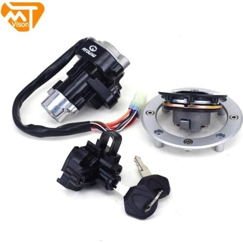 Motocycle Fuel Gas Tank Cap Cover Ignition Lock Key Set Switch Fuel Gas Cap Seat For Suzuki Bandit GSF600 GSF 600 GSF1200 1200