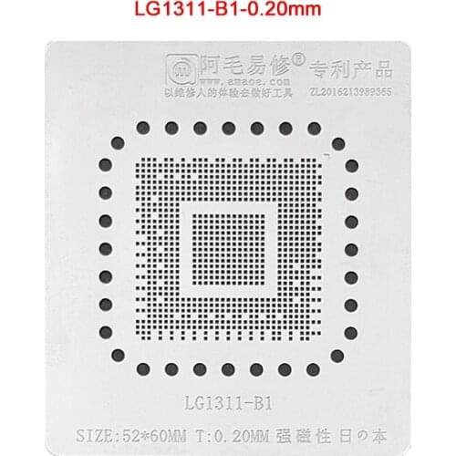 LG1311-B1 BGA Stencil For LCD TV IC Reballing Chip Pin Solder Tin Plant Net Square Hole Heating Template Reworking