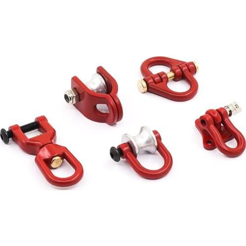 RC Model Metal Lifting Pulley Butterfly Ring Buckle For 1/10 RC Crawler Car TRX4 TRX6 G63 RC4WD D90 D110 Axial SCX10 CC01 TF2