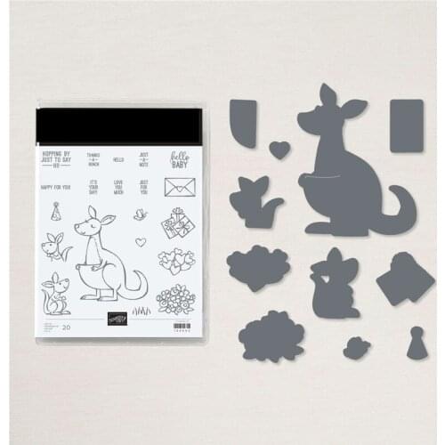 Kangaroo Metal Cutting Dies and Stamps for Scrapbooking DIY Photo Album Card Making Decorative Stencil New