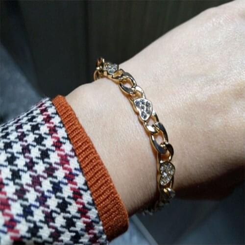 Pretty Love Heart Chain Bracelet High Quality 2020 New Trend Punk Boho Girly Statement Jewelry Accessory