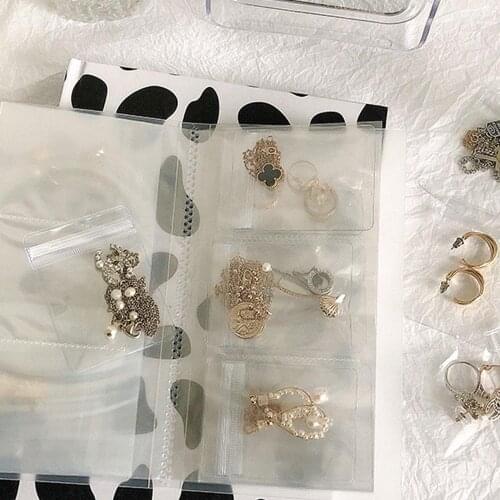 Transparent Jewelry Storage Book With 50pcs Sealing Bags Clear Plastic Packaging Books For Jewelry Storage Tools