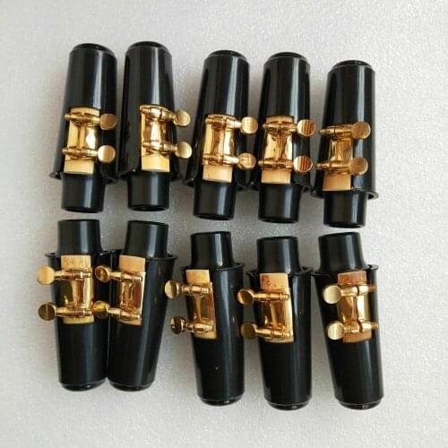 10 Set Soprano Saxophone Mouthpiece Ligature and Cap