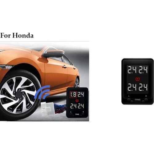 Tire Pressure Monitor Security Monitoring Under-inflated Alarm Unit OBD TPMS Tracker For Honda Civic 2017 2018 URV CRV 2017