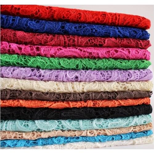 High Quality 3D Water Soluble Embroidery Lace Fabric for Sewing Clothes Dress by the Half Meter