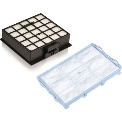 2Pcs vacuum cleaner parts (1pcs Motor Filter + 1pcs HEPA Filter) for Bosch BSGL VSZ BSD BSA series