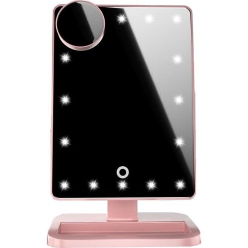 Bluetooth Stereo HD Makeup Mirror LED Fill Light Desktop Single-Sided Beauty Mirror Creative New Fashion Gift Mirror