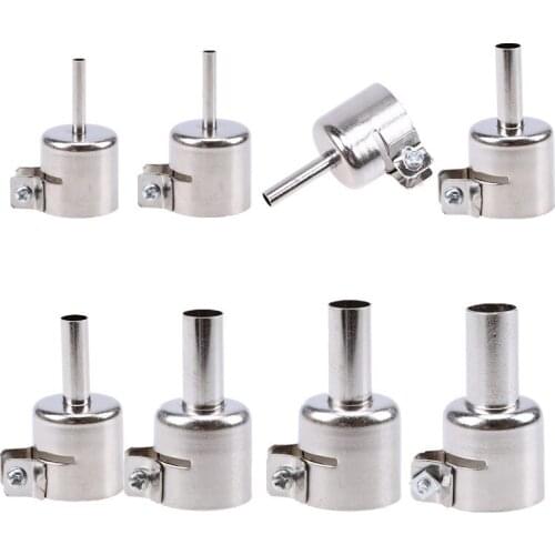 1PC Heat Gun Nozzles Universal 3/4/5/6/7/8/10/12mm Resisting Stainless Steel Hot Air Soldering Station Repair Tools