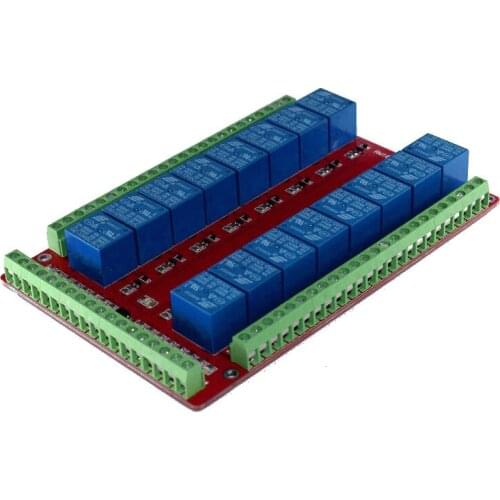 16 Channel 16CH Relay Shield Module RM16LS 5V 12V 24V Raspberry Pi Pcduino Development Board DIY Kit RC Electronic Toy Kit