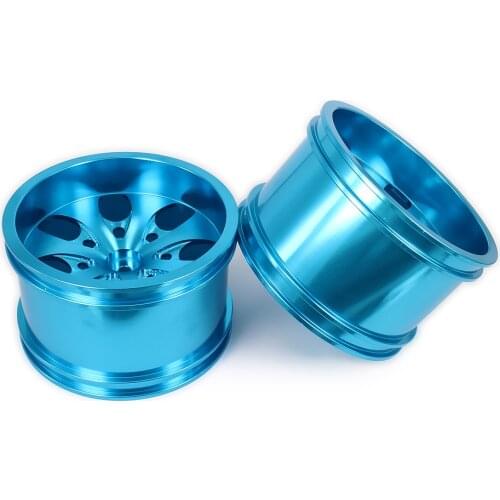 2PCS 7 Spoke Wheel Rim w/o Tire Tyre For Rc Car 1/10 Monster Truck Big Foot Truggy Hop-Up HSP Axial Himoto HPI Traxxas Redcat