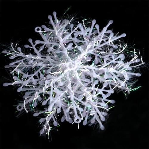 3/15/30Pcs Christmas Snowflakes White Snowflake Ornaments Christmas Tree Decoration Festival Party Home Decor for Christmas