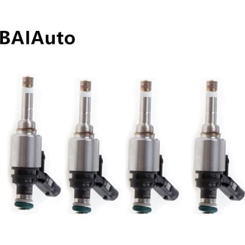 4PCS Petrol Direct Injection Fuel Injector Oil Nozzle For Audi A3 A4 A6 Q5 VW B8 Golf Prosche 2.0TFSI 06L906036D 06L 906 036 K