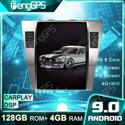 4G+128G GPS Navigation For Toyota Camry Aurion 2006-2011 Tesla Style DVD Player Android Radio Multimedia Car Stereo Headunit