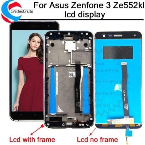 5.5" For Asus ZenFone 3 ZE552KL LCD Display Panel Touch Screen Digitizer Assembly With Frame For ZE 552KL Z012D Z012DC Z012DA