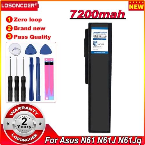 7200mAh For Asus N61 N61J N61Jq N61V N61Vg N61Ja N61JV N53 M50 M50s N53S A32-M50 A32-N61 A32-X64 A33-M50 N53S Laptop Battery