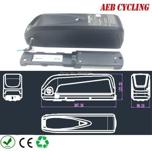 Free shipping 1500W 1000W 500W 60V 17.5Ah/16Ah/14.5Ah/13Ah high power Hailong max down tube battery for road bike express bike