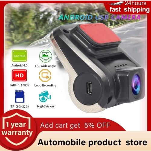 F2 Android Car DVR 170 Degree Video Recorder Loop Recording Dash Cam HD Denifition Dashcam Support TF Card 32G ADAS Recorders