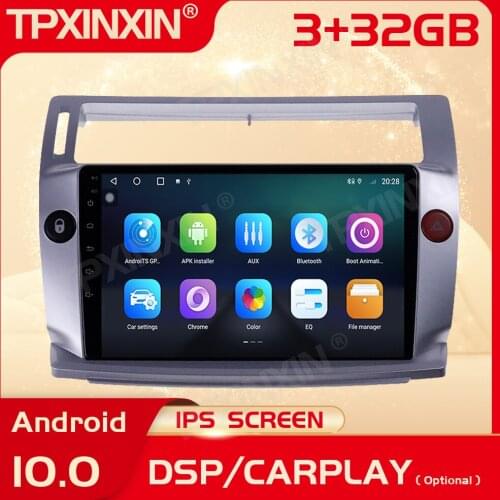 Carplay Android Receiver For Citroen C4 C Triomphe C Quatre 2004 2005 2006 2007 2008 2009 2010 2011 2012 2013 2014 GPS Head Unit