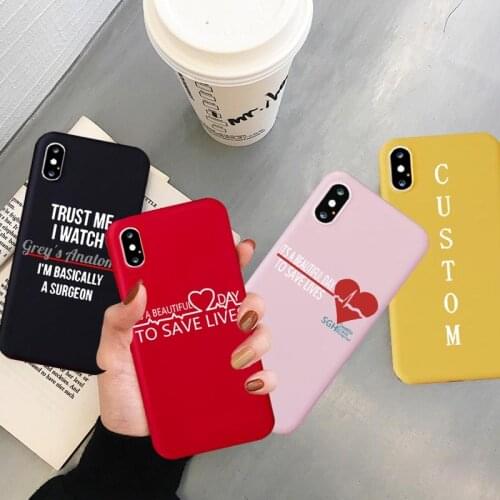Gray Anatomy Is My Person Phone Cases for IPhone 11 Pro Max 6 6S 7 8 Plus X XR XS Max Case Soft Silcone Cover Fashion Cases