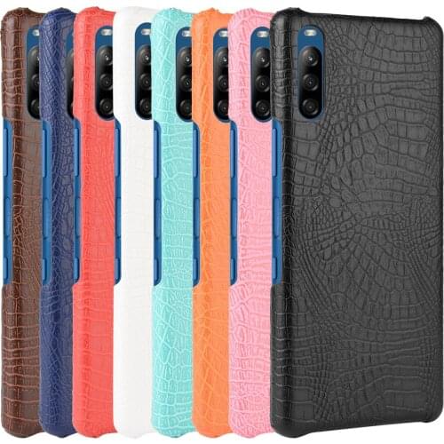 For Sony Xperia L4 Case Crocodile pattern Phone Cases For Sony Xperia L4 L 4 PU Leather hard Cover