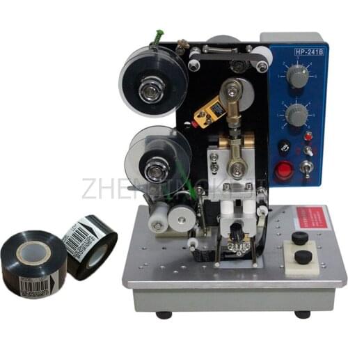 Electric Ribbon Coding Machine Equipment 220V / 200W Automatic Thermal Transfer Food Industry Production Date Packaging Tools