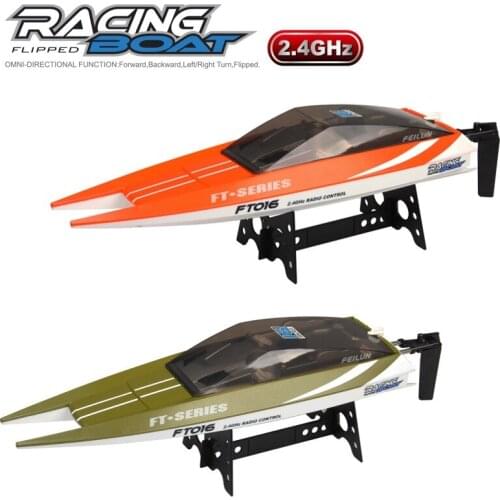 Feilun FT016 2.4G 4CH Waterproof Racing RC Boat High Speed 35km/h RC Flipped Water Cooling Boat Water Toys Gift VS FT009 FT012