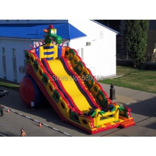 China Guangzhou) inflatable slides,Castle slides Blue Dragon slide CHA-115