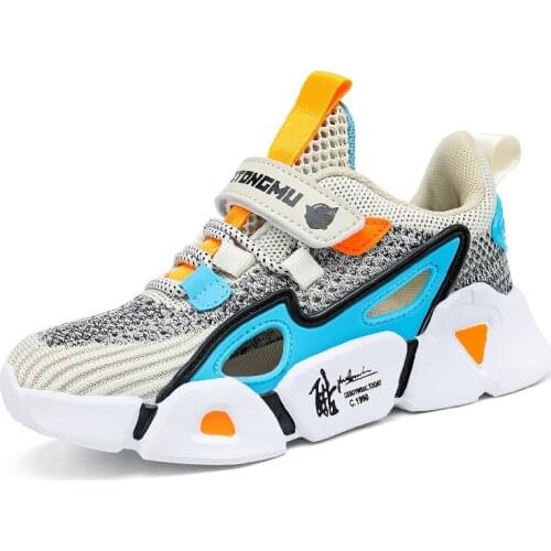 Summer New Boys Tenis Shoes Sneakers For Kids Autumn Mesh Big Children Shoes Boy Casual Sports Fashion Running Shoes Outdoor