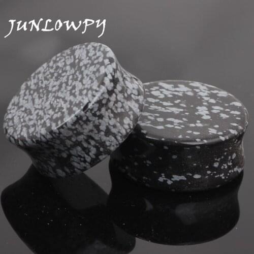 Fashion flesh tunnels ear plugs big gauge piercing expander Snowflake stone body jewelry ear plugs Punk earring Man Woman