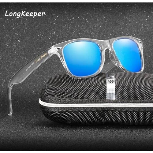 Classic Polarized Sunglasses Men Brand Design Driving Square Frame Sun Glasses Goggle Clear Gafas De Sol With Logo Long Keeper