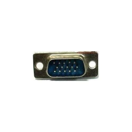 Free shipping solder DB15 male connector DB15 VGA three rows of vertical welding head 180 degrees