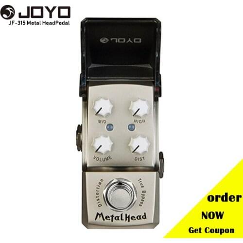 Joyo Ironman Series JF-315 MetalHead Distortion Effect Guitar Pedal Truss Bypass for Electric Guitar